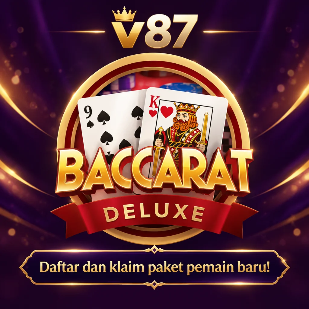 v87 · Baccarat Deluxe · Tampilan permainan